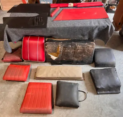 BIG LOT BMW Motorcycle Steib Sidecar Seats Cushions Upholstery Panels • $559.95