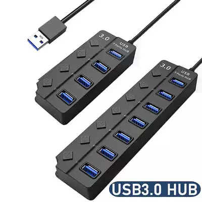 USB 3.0 Power Adapter 4/7 Port Multi USB Splitter Hub USB Hub 2.0 USB • $26.40