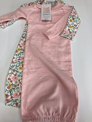 Preemie Baby Girl Carter's JOY Two Gowns • $14.99