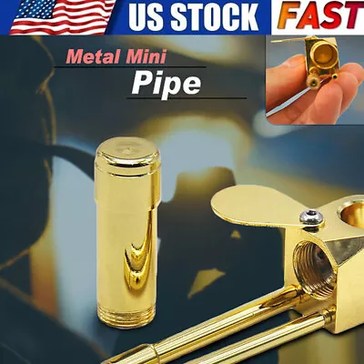 New Brass PLT Tobacco Smoking Proto Pipe Clone Tar Trap Stash Storage Chamber • $9.99