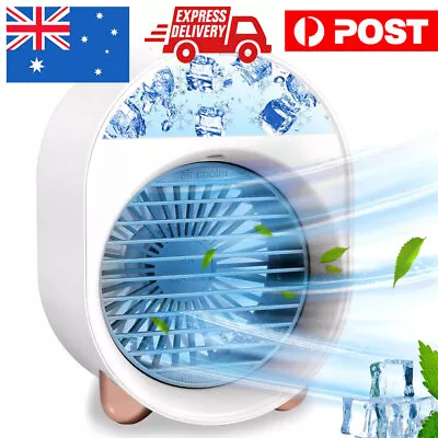 $23.89 • Buy Portable Mini Air Cooler Fan Air Conditioner Cooling Fan Humidifier Desk USB Fan