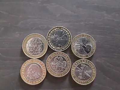 2 Pound Coins Rare Commemorative Joblot Territories  • £18