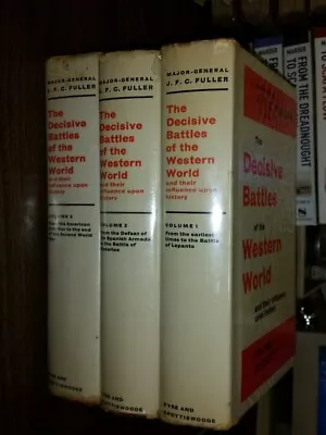 Major General The Decisive Battles Of The Western World Hardback  Set Of 3 Bx21  • £39.99