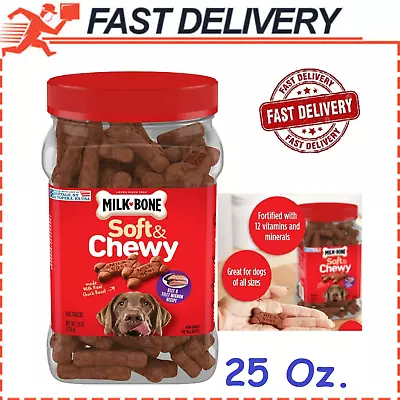 Milk-Bone Soft And Chewy Dog Treats Beef & Filet Mignon Recipe With Chuck Roast • $19.99