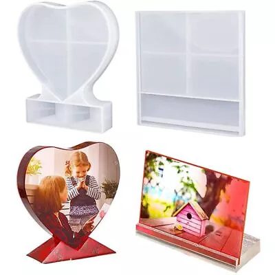 Love Heart Silicone Mould Home Decoration Photo Frame Mold Resin Epoxy Mold • £4.99