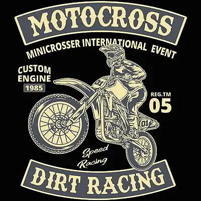 Motocross Dirt Racing Dirt Bike Motorcycle Motorbike Funny Womens T-Shirt Tshirt • $23.75