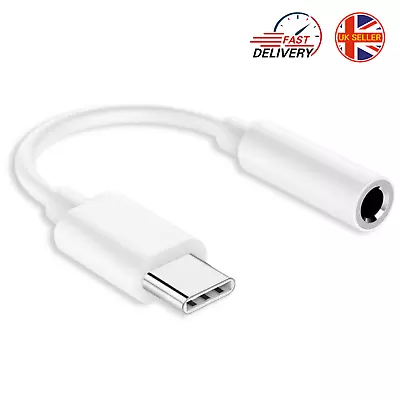 USB Type C TO 3.5mm AUX Audio Jack Headphone Adapter Splitter Cable IPhone 15 • £3.49