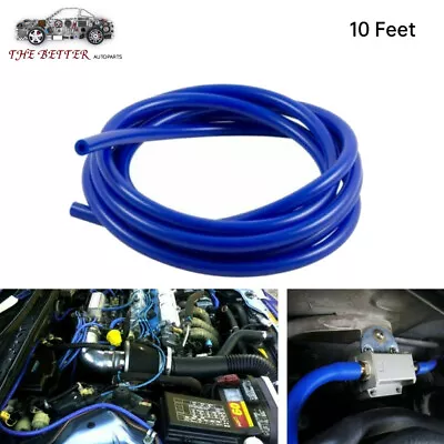 $8.99 • Buy 10 Feet Blue ID:5/32 (4mm) Fuel Air Silicone Vacuum Hose Line Tube Pipe