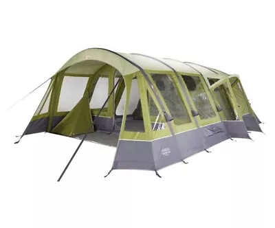 £575 • Buy Vango Airbeam Inspire 600 Tent (6 Berth) With Footprint Sheet, Carpet And Pump 