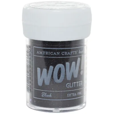 WOW! Extra Fine Glitter 1oz-Black GLTREXF-27325 • $7.99