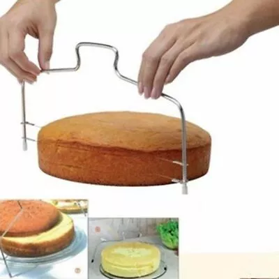 £4.49 • Buy Cake Cutter Slicer Line Bread Wire Cutting Levelled Decorator Baking Tool