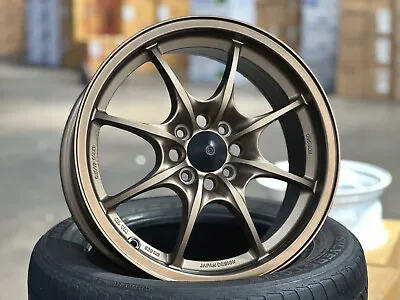 New 16 Inch 4x100 4 Pcs Mugen AOW MUGEN MF8 Design Wheel BRONZE Honda Fit Civic • $1093