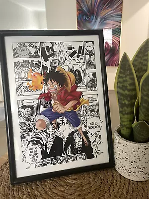 One Piece Monkey D Luffy Anime Cartoon Wall Poster A3 - *Digital Print Only* • $10