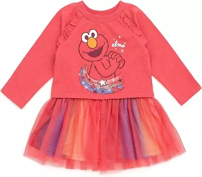 Sesame Street Elmo French Terry Dress Infant To Toddler • $68.86