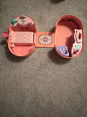 Vintage 1994 Barbie Pop Up Fold Out Playhouse Bedroom Carrying Case Toy Playset • $19.99