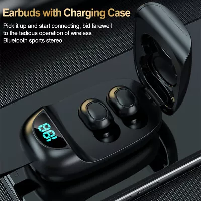 Bluetooth 5.3 Wireless Headphones Earphones In-Ear Pods Earbuds Waterproof UK • £8.79