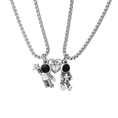 Astronaut Creative Star Necklace Lovers Matching Couple Jewelry Lovers Necklaces • $2.68