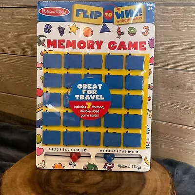 Wooden Travel Memory Game Age 5+ Melissa & Doug Flip To Win! • $11.99