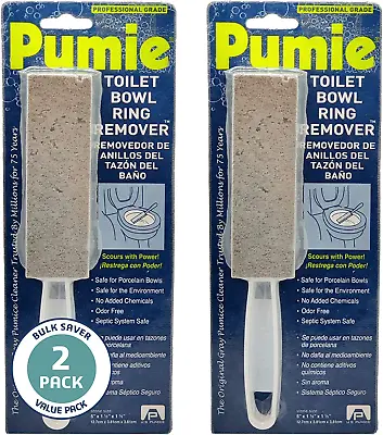 Toilet Bowl Ring Remover TBR6 Pumice Stone With Handle Removes Unsightly Toil • $37.99