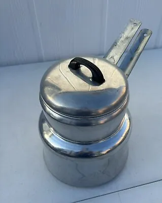 Enterprise Aluminum 18 Gauge Double Boiler With Lid- Vintage • $20