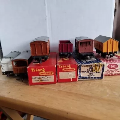 Joblot OF 6 Triang/ Hornby Dublo Wagons.  Boxes Are Worn. G.C • £12.99