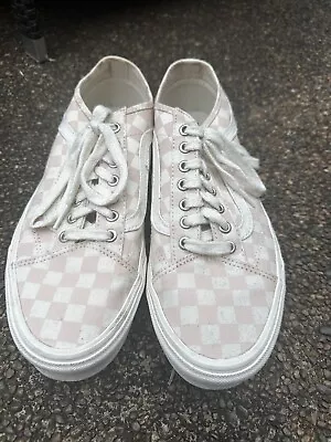 Vans Checkerboard Pink Allover • $20