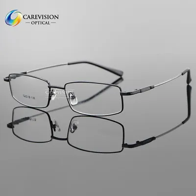 Men's Titanium Alloy Full Rim Flexible Eyeglasses Frame Rectangle Eyewear Frame • $9.95