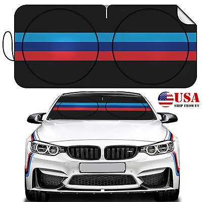 For BMW 3/4/5/6/7/8 Series Car Sedan Windshield Sun Shade UV Block Visor Cover • $15.99