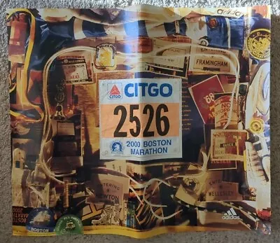 Boston Marathon - Race Number Display Poster - W/Race # - Adidas - 2:42 Finish • $150.99