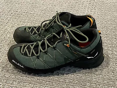 Salewa Mens Size 10 Wildfire 2 Boots Raw Green Black Colorway Great Shape! • $50