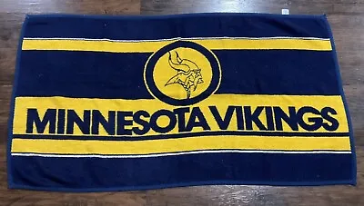 Vintage Ryltex Minnesota Vikings NFL Purple Gold Blanket • $17