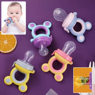 Teethers Baby Food Feeder Fruit Bite Bag Pacifier Feeding Dummy Safety Vegetabl√ • $3.03