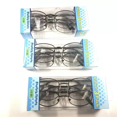 9 Pairs Foster Grant/Magnivision DESIGNER Reading Glasses   +1.50   NEW!     • $17.99