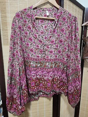 $250 • Buy SPELL & THE GYPSY Kombi Blouse In Spice, Size L Worn Once