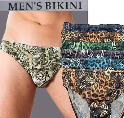 6 Pk Men's Bikini Animal Print Underwear Low Rise Bikini Brief Xl (38-40) • $16.99