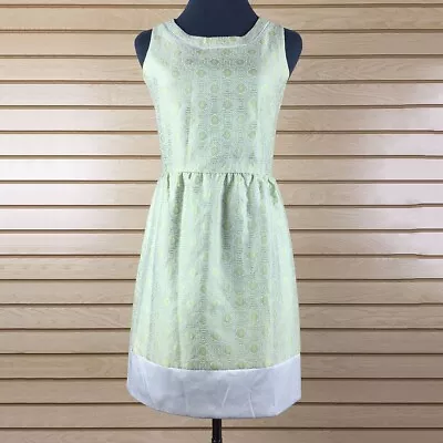 C. Luce Fit Flare Party Dress S Green Lined Polyester Knee Length • $11.70