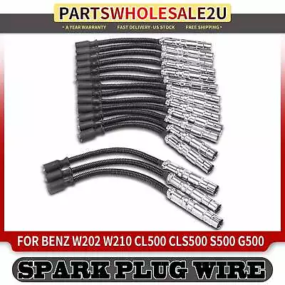 16Pcs Spark Plug Wire Set For Mercedes-Benz CL500 CLS500 S500 G500 SL500 ML500 • $71.99