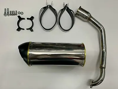 $179.95 • Buy Scooter GY6 150cc High Performance Stainless Steel Free Flow Exhaust System