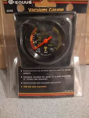 $16.99 • Buy Equus 6046 Vacuum Gauge NEW