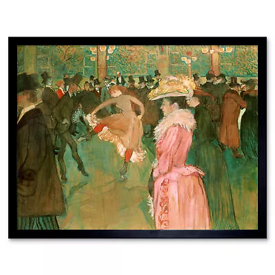 Henri De Toulouse Lautrec At The Moulin Rouge The Dance Art Print Framed 12x16 • $16.99