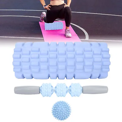 $47.41 • Buy Foam Massage Roller Set Hard Inner Tube Foam Fitness Stick For Back For Waist