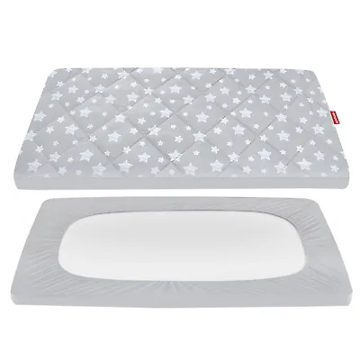 Pack N Play Mattress Pad Cover Printed Mini Crib Quilted Playpen Pad 39 ×27  • $19.99