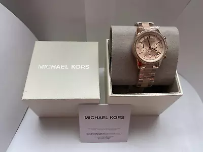 New MICHAEL KORS WOMEN'S GOLD TONE WATCH MK6598 MK-6598 • $125