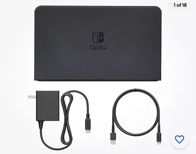 Nintendo Switch Dock - Black (HAC-007) With All Cables • $10.50