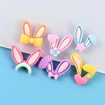 £2.99 • Buy Rabbit Bunny Ears Cabochon For Crafts And Cards ,Easter Craft, Cupcake Top FS15