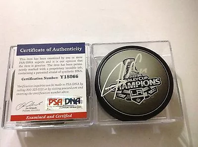 Justin Williams Signed 2012 Stanley Cup LA Kings Hockey Puck PSA DNA COA • $99.99