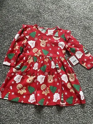 Baby Girl Christmas Dress 12-18 Months • £3.50