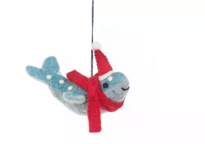 Felt Hanging Decoration New Nature Humpback Whale Christmas New Tree Eco Planet • £9.99