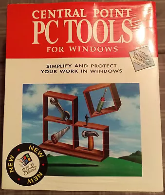 Central Point Software PC Tools For Windows V1.0 (Sealed Disks) - Vintage PC • $20