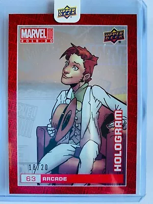 2019-2020 Upper Deck Marvel Annual #63 Arcade SP Hologram Parallel Card /20 • $50